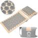 FITLEAP Akupressurmatte Set with Pillow & Bag | Premium Massage Mat for Relaxation & Pain Relief in Nature/Gray - Buy Online on GoSupps.com