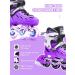 METROLLER Adjustable Inline Skates | Light Up Wheels | Beginner Skates for Kids & Adults | Purple | Sizes 4-7 US - Buy Online on GoSupps.com