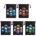 CiaraQ Polyhedral Dice Set - 35 Pieces with Black Pouches | 5 Double-Colors Dice Sets for DND, RPG, MTG | Compatible with Dungeons and Dragons Table Games - Buy Online on GoSupps.com
