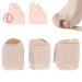 Toe Separator 3pcs Bunion Corrector Gel Toe Spacers for Avoid Toe Overlap Hallux Valgus Adjustable Elastic Fabric Toe Corrector Bandage