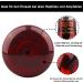 50W Dernord Reptiles Red Light Lamp - Infrared Heat Lamp for Turtles Toads Birds & Terrariums - 2 Pack - Buy Online on GoSupps.com