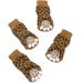 Harfkoko Pet Heroic Anti-Slip Knit Leopard Print Dog & Cat Socks | Rubber Reinforced Paw Protectors for Indoor Wear | Small-Medium-Large Dogs & Cats - Buy Online on GoSupps.com