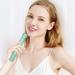 2 in 1 Electric Eyebrow Trimmer & Facial Hair Remover for Women | Painless Face Shaver | Rechargeable Epilator for Lips, Chin, Peach Fuzz | Green Case - Buy Online on GoSupps.com