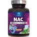 NAC Supplement 1200mg Optimal Absorption Immune Support with Powerful Antioxidants - Respiratory & Liver Health Support - Bottled in USA Vegan GMO & Gluten Free N-Acetyl-L-Cysteine - 120 Capsules 120 Count (Pack of 1)