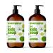 Everyone 3-in-1 Kids Soap Body Wash Bubble Bath Shampoo 32 Ounce (Pack of 2) Tropical Coconut Twist Coconut Cleanser with Plant Extracts and Pure Essential Oils