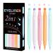 Eyeliner Stamp - Long-lasting waterproof heart star flower moon liner 2-in-1 quick-drying colored eyeliner for festivals