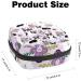 Corgi Purple Flowers Pattern Sanitary Napkin Storage Bag for Girls - Travel Makeup Bag with Large Capacity - Multicoloured - Buy Online on GoSupps.com