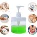 Cosywell 500ml Pump Bottle Dispenser - Refillable Wide Mouth Jar Style, BPA Free - Ideal for Bathroom Shower - Clear (2 Pack) - Buy Online on GoSupps.com