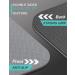 Extra Wide & Thick Non Slip Yoga Mat 72'' x 32'' - Professional TPE Mat for Yoga & Pilates Grey/Black - Buy Online on GoSupps.com