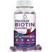 BBEEAAUU Biotin Gummy Vitamins for Hair, Skin, & Nails Growth - 120 Count x 2 Pack | 10000mg Vegan Pectin Gummies - Blueberry Flavor - Buy Online on GoSupps.com