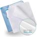 2 Pack Washable Waterproof Bed Pads 34x36 Inch - Reusable Incontinence Underpad for Adults, Elderly, Kids, Toddler and Pets - Anti Slip Sheet Protector - White & Blue - Buy Online on GoSupps.com