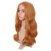 MapofBeauty Curly Bangs Wig - Golden Orange Synthetic Fiber Cosplay Hair - Buy Online on GoSupps.com