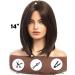 Wokestar Short Black Bob Wig with Fringe - Synthetic Heat Resistant Hair for Women - Buy Online on GoSupps.com
