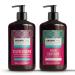 Arganicare Keratin Shampoo and Conditioner Set for Hair Thickening and Strengthening - Moisturizing Hair Treatment Enriched with Organic Argan Oil and Shea Moisture for Men Women and Kids | 27 Fl Oz