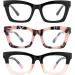 Bullabulling 3-Pack Oprah Style Spring Hinge Readers Blue Light Blocking Reading Glasses 1.5x - For Women & Men - Black/Tortoise/Blackpink - Buy Online on GoSupps.com
