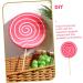 TOPBATHY 15 Pcs Lollipop Props Pink Decor Faux Candy Props Creative Photo Prop Xmas Lollipop Ornament Lollipop Cake Picks Topper Wedding Ornaments Faux Lollipop Fake Food Wood Child Crafts - Buy Online on GoSupps.com