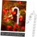 Yardenfun 2pcs Christmas Cane Plastic Playes Christmas Crutch Props Festival Adornment Lollipop Tree Indoor Silver 26x10.5x2.5cm - Buy Online on GoSupps.com