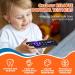 Orzbow 2-Pack Silicone Bite Ring for Babies - BPA-Free Dental Aid & Pressable Buttons - Biting Toys with Pacifier Chain for 0-12+ Months - Black/Dark Gray - Buy Online on GoSupps.com
