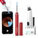 BEBIRDPRO Ear Wax Removal Tool Safely Cleaning Ear Canal at Home Ear Cleaner with HD Camera and 6 LED Lights Ear Camera and Wax Remover for iOS Android Smart Phones M9 Red