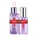 L'Or al paris facial care set anti-aging facial serum and eye serum with 1.5% pure hyaluronic acid vitamin C and caffeine anti-fold routine for every skin Revitalift Filler 2-part facial care set: anti-aging facial serum and eye serum