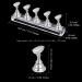 Blulu 6 Sets Nail Tips Stand Holder - Magnetic Acrylic Nail Practice Display for DIY Nail Salon - Silver - Buy Online on GoSupps.com