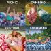 Huemankind Camo Inflatable Lounger: Upgrade Your Camping, Pool, and Festival Gear - Portable Blow Up Couch, Hiking Chair, Inflatable Sofa - Pink - Buy Online on GoSupps.com