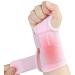 Compression Wrist Brace for Men and Women Recovery Night Wrist Sleep Support Brace - Adjustable Support Splint for Wrist Pain Carpal Tunnel Arthritis Tendonitis (Pink Right Hand Small/Medium) Small/Medium Pink Right Hand