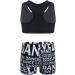 KKmeter Girls 2pcs Dance Outfit Racer Back Crop Top + Shorts Set - Black 10-12 | Sport Gymnastic Dance Swimwear - Buy Online on GoSupps.com