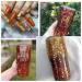 Holographic Fall Maple Leaf Glitter Sequins for Nail Art - Red, Yellow, Orange 3D Metallic Design - Buy Online on GoSupps.com