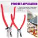 Swpeet Heavy Duty Breaker Grozer Pliers and Glass Running Pliers Kit - Perfect for Stained Glass | Flat & Curve Jaws with Rubber Tips - Buy Online on GoSupps.com