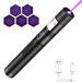 YEHUOT Long Range Tactical Blue Purple Laser Beam Flashligh with USB Charging,Adjustable Focus Light Pointer for Night Astronomy Outdoor Camping and Hiking