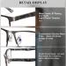 3 Pack Stylish Metal Frame Blue Light Blocking Reading Glasses for Men - Mix Color 1.5x - Buy Online on GoSupps.com