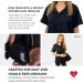 Post Op Easy Open Mastectomy Recovery Top with Pockets & Fasteners for Drains - Black Medium - Buy Online on GoSupps.com