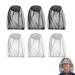 DOKLY 6 Pack Mosquito Head Net (Large Size) Black Head Net Mesh Face Neck Netting from Insect Bug Bee Mosquito Gnats for Outdoor Fishing Hiking Gardening(Black + Grey)