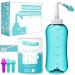 Nasal shower set 120x nose rinsing salt (300g) Measurement spoon (1g) 3 attachments for adults & children Tampen Hygiene Premium nose rinse Nasal jug