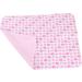 Kisbeibi Flannel Travel Diaper Changing Pad - Water Proof Bamboo Fiber - Reusable Baby Changing Mat - Pink Elephant Design - 30x45CM - Buy Online on GoSupps.com