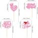 Cyodoos 24 Pcs Happy Mothers Day Cupcake Toppers Glitter Cake Toppers Cupcake superman Thank you Mom Happy Birthday Party Supplies Decorations Pink - Buy Online on GoSupps.com
