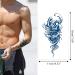 Aresvns Realistic Dark Blue Temporary Tattoos - Waterproof & Long-Lasting - 6 Sheets Christmas Gift Design 07 - Buy Online on GoSupps.com