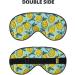 Lemon Print Sleep Eye Mask - Soft Blindfold with Elastic Strap for Travel & Night Sleeping - Buy Online on GoSupps.com