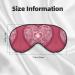 Romantic Heart Print Unisex Eye Mask - Soft Travel Sleep Shade for Yoga & Shift Work - Buy Online on GoSupps.com