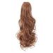 45cm Wavy Light Auburn Claw Clip-In Ponytail Extensions Real Hair Look - Buy Online on GoSupps.com