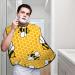 Buy Yellow Bee Beard Bib - Geometric Honeycomb Grooming Cloth | Non-Stick Beard Hair Catcher for Men | Ideal Shaving & Trimming Salon Cape Apron Gifts - Buy Online on GoSupps.com