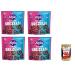 Alpia Pack of 4 whole milk chocolate pretzels 140 g of salty alkaline pastry with whole milk chocolate + gourmet Italian polpa 400 g