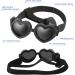 UV Protection Dog Sunglasses - Adjustable Windproof Heart Shape Glasses for Small Dogs | Waterproof Anti-Fitting Design in Black - Buy Online on GoSupps.com