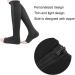 Breathable Compression Stockings | Personalized Circulatory Support Socks with Side Zip for Men & Women | Ideal for Sports & Running - S/M Size - Buy Online on GoSupps.com