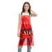 MIKI WELL Hair Stylist Apron - Adjustable Apron with Pockets Red