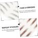 FRCOLOR 16 Pcs Imitation Eco Eyebrow Sticker Beauty Kit Fake Eyebrow False Eyebrows Cosmetics 3d Make up 1 count (Pack of 1) Assorted Colorx2pcs - Buy Online on GoSupps.com