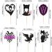 Keaziu 24 Pack Wednes-day Birthday Cupcake Toppers Fantasy Horror Thing Wednesday Cupcake Picks Bat Girl Home Cake Decorations Wednes-day Boys Girls Birthday Party Cake Supplies Black - Buy Online on GoSupps.com