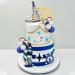 DRWATE Nautical Cake Topper Ship Lighthouse Blue White ball Cake Toppers Seagulls Anchor Rudder Cake Decorations for Nautical Theme Party Birthday Party Summer Ship Party Supplies (Style 01) - Buy Online on GoSupps.com