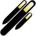 Glass Nail File - Mont Bleu Premium Set of 3 Crystal Nail Files in Pouch - Rainbow Colors - Genuine Czech Tempered Glass - Handmade mum gifts - Etched Glass Nail File For Nail Art & Nail Care White Yellow - Buy Online on GoSupps.com